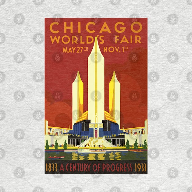 Chicago World's Fair Vintage Design (1833-1933): A Century of Progress by Jarecrow 